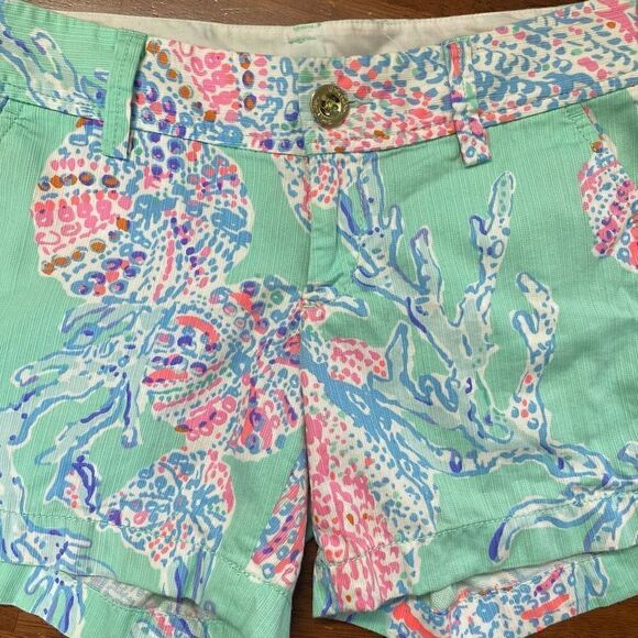 Lilly Pulitzer 5” Callahan Minty Fresh Shorts - Picture 15 of 16
